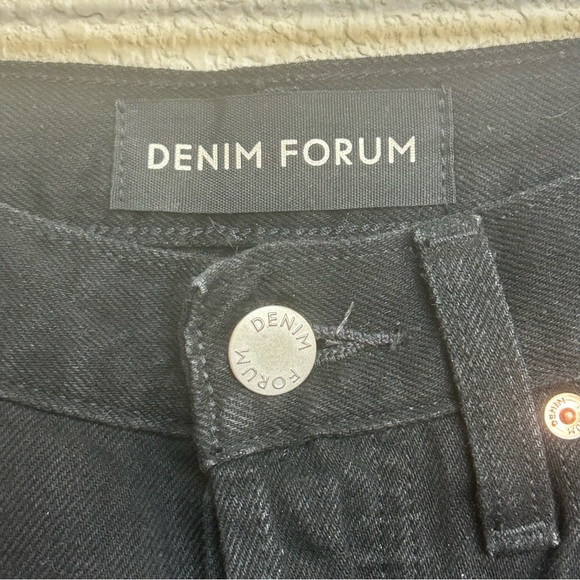 Aritzia Denim Forum The Bonet High Rise Loose Distressed Jeans Women’s 25 Black - Picture 6 of 12